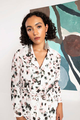 Nili Button Down, Grey Skies