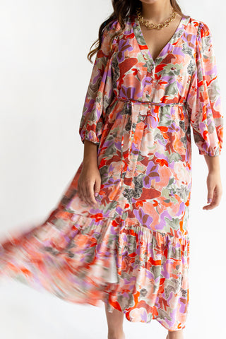 Margo Dress, Abstract Camo