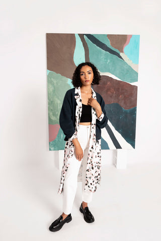 Nili Button Down, Grey Skies