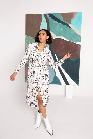 Nili Button Down, Grey Skies